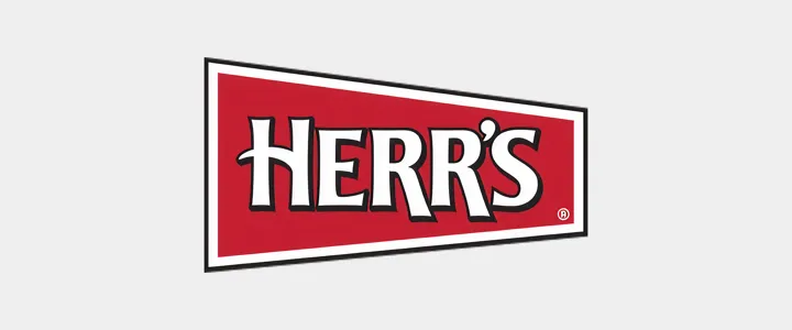 Herr's logo with gray background
